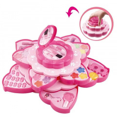 Набір дитячої декоративної косметики JC Toys для макіяжу та манікюру багаторівнева палетка тіней блиски для губ лаки (AUAU08) Ровно