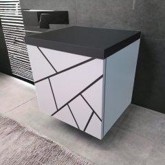 Тумба пластикова підвісна The MIX Chaos black 100х50х45 см Королево