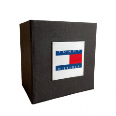 Подарункова упаковка-коробка для годинника Tommy Hilfiger Украина ТД Чорний 90х90х60 мм Киев