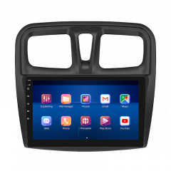 Штатная магнитола Lesko Renault Logan II Рестайлинг 2018-н.в. 10" 2/32Gb/ 4G/ Wi-Fi Premium GPS (9821-35641) Чугуїв