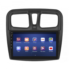 Штатная магнитола Lesko 9" Renault Sandero II 2013-2018 6/128Gb 4G Wi-Fi GPS Top (9822-43791) Черновцы