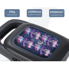 Вібромасажер перкусійний для тіла та м'язів на акумуляторі Doxy Massager Massage Gun Сірий (FG8HEAD) Фастів