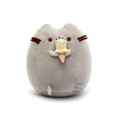 Мягкая игрушка S&T Pusheen cat с мороженым 18 см Gray (vol-68) Херсон