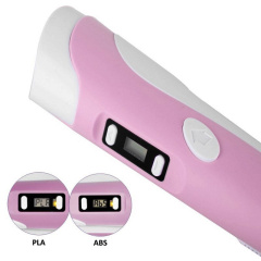 3D ручка c LCD дисплеем и комплектом эко пластика для рисования 3DPen Hot Draw 3 Pink Одеса