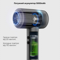 Бездротовий фен для волосся Inspire KF-8185 Grey (BW-227) Березнеговатое