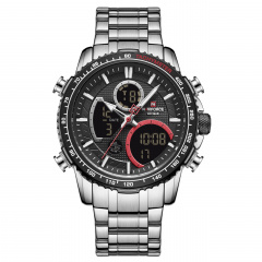 Часы мужские наручные Naviforce Fire NF9182 Silver Black NF9182 S/B (15216-hbr) Умань