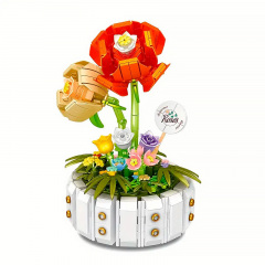 3D конструктор Lesko YZ 2141 Розы 482 деталей Разноцветный (11577-67180) Нововолынск