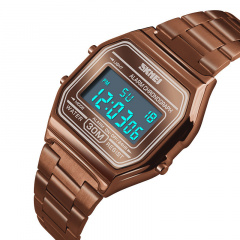 Часы наручные мужские Skmei 1123 Coffee Gold, 1123CG (12315-hbr) Київ