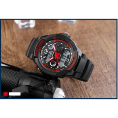 Годинник спортивний наручний Skmei 1060 s-shock Чорний (2235883541) Доманівка