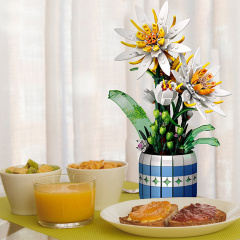 3D конструктор Jie Star 9033 Epiphyllum Bonsai 835 деталей 13216-84632 Курінь