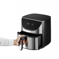 Фритюрниця First Austria FA-5053-6 5.8 л Чорно-сріблястий (103265105) Кропива