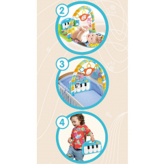 Развивающий детский интерактивный коврик Toys с игрушками и пианино Костополь
