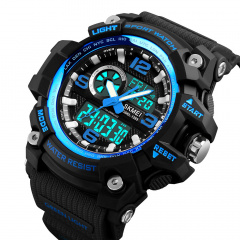 Часы наручные мужские Skmei 1283 Blue Black, 1283BU (12298-hbr) Костополь
