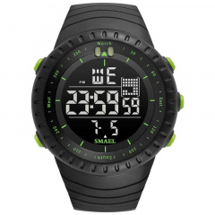 Часы наручные мужские Smael 1237 Black Green (15195-hbr) Доманівка