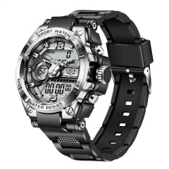 Наручные часы мужские Lige Sport LG8922 Silver (15250-hbr) Київ