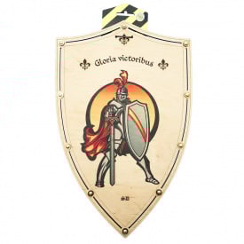 Сувенірний дерев'яний щит Лицар Сувенір-Декор KNG 47х30 см