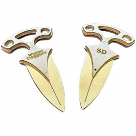 Комплект сувенірних дерев'яних ножів Тичковий Gold Сувенір-Декор Dag-G