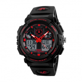 Чоловічий водонепроникний наручний годинник Skmei 1270 Червоний