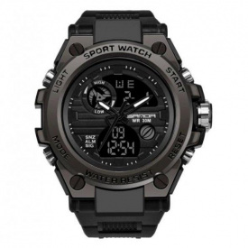 Годинник наручний чоловічий Sanda Tattoo Black