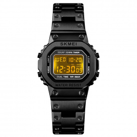 Жіночий спортивний годинник Skmei 1433 Singapore Чорний