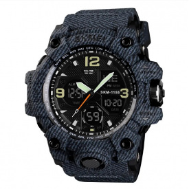 Чоловічий годинник Skmei Hamlet 1155 Темний джинс