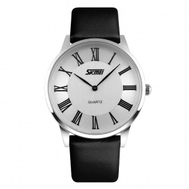 Чоловічий годинник Skmei 9092 Rome Сріблястий