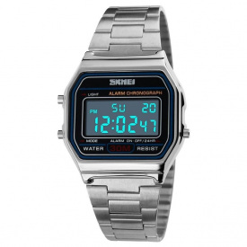 Наручний годинник чоловічий Skmei Popular Silver 1123S Сріблястий (1550)