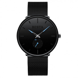 Наручний годинник чоловічий BESTA Tower Чорний (3071)