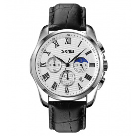 Годинник чоловічий наручний класичний Skmei 9260 Сріблястий (2149625857)