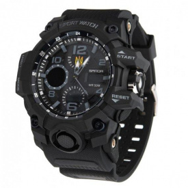 Годинник чоловічий наручний Sanda Peremoga Чорний