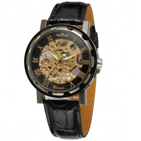 Наручний годинник жіночий Winner Chocolate II Чорний (1068)