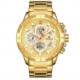 Часы мужские наручные Naviforce Golden Gate NF9165 Gold NF9165 G/G (15210-hbr)