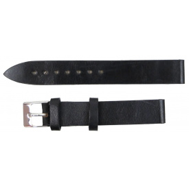 Ремінець для годинника зі шкіри Mykhail Ikhtyar 16 мм Чорний (S639-16S black)