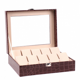 Шкатулка для зберігання годинників Craft 10PU.CROC.BR Коричневий