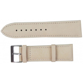 Ремінець для годинника зі шкіри Mykhail Ikhtyar 24 мм Бежевий (S002-024s beige)