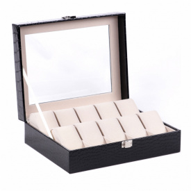 Скринька для зберігання годинників Craft 10PU.CROC.BL Чорний