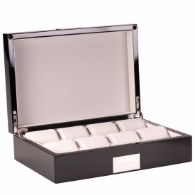 Скринька для зберігання годинників Salvadore WB/2022/8.BL 30х21х8,5 см Чорно-молочний
