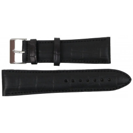 Ремінець для годинника Mykhail Ikhtyar зі шкіри 26 мм Чорний (S688-26S black)