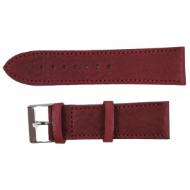 Ремінець для годинника зі шкіри Mykhail Ikhtyar 24 мм Марсала (S809-24S marsala)