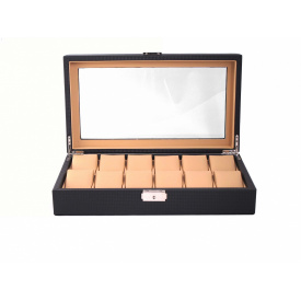 Шкатулка для зберігання годинників Craft 12PU.FIB.BR Чорний