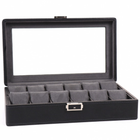 Скринька для зберігання годинників Salvadore Чорний CR/152/12.BL