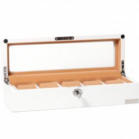 Скринька для зберігання годинників Salvadore WB/3081/WH 35х12х9 см Біло-бежевий