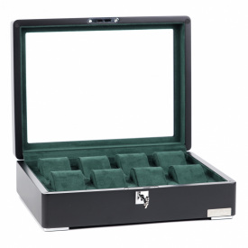 Скринька для зберігання годинників Salvadore WB/3420/8.BL-GN 320х245х87 мм Чорно-зелений