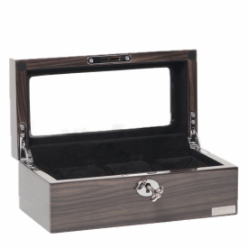 Скринька для зберігання годинників Salvadore WB/3085/BGB 23х12х9 см Коричнево-чорний