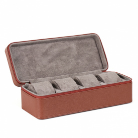 Кейс для годинників Salvadore 4W-FH-DBR-SPU 25х10х8 см Коричнево-сірий