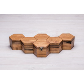 Коробочка-органайзер для 6 годинників ecoWalnut 7.3х43.4х18.8 см