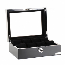 Скринька для зберігання годинників Salvadore 841-8BB 24х18,5х9 см Чорний
