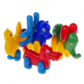 Конструктор-пазл Colorplast "Зоо-Логіка": тваринки 13дет. 1647