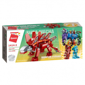 Детский конструктор Трансформер Qman 1414 робот+дино Stegosaurus