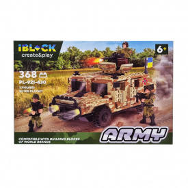 Конструктор Армія Iblock PL-921-430 3 фігурки військових 368 деталей